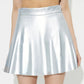 Ruched Mini Skirt with Zipper