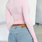 Devine Star Round Neck Long Sleeve T-Shirt