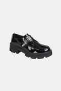 Forever Link Buckled Platform Lug Sole Loafers *