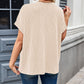 Lovelet Round Neck Short Sleeve Rib T-Shirt