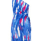 Full Size Cutout Printed Sleeveless Mini Dress