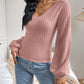 Honey V-Neck Long Sleeve T-Shirt