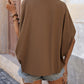 Notched Half Sleeve Blouse