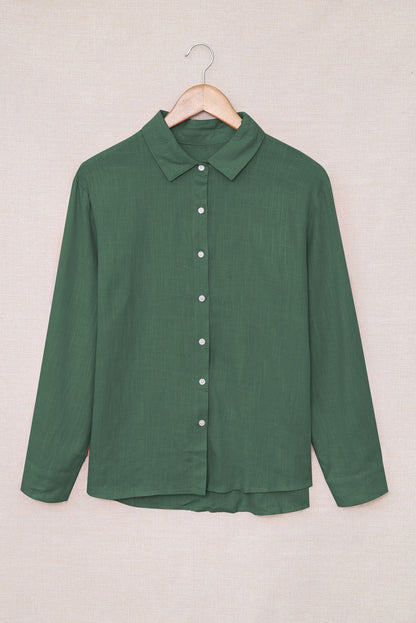 Full Size Button Up Long Sleeve Shirt