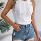 Cable-Knit Round Neck Vest