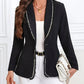 Single-Breasted Lapel Collar Blazer