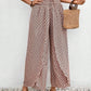Tied Printed Wide Leg Pants
