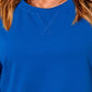 Slit Round Neck Half Sleeve T-Shirt
