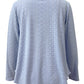 Eyelet Long Sleeve Blouse