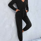 Long Sleeve Tie Waist Jumpsuit