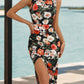 Slit Printed Sleeveless Midi Dress