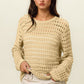 BiBi Round Neck Openwork Knit Cover Up - Brand BiBi
