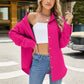Full Size Collared Neck Long Sleeve Shirt