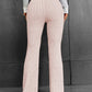 Ribbed High Waist Bootcut Pants