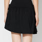 Side Tie Asymmetric Hem Mini Skirt