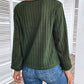 Twisted V-Neck Buttoned Long Sleeve T-Shirt