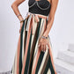 Tied Striped Spaghetti Strap Dress
