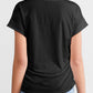 Ruched Round Neck Short Sleeve T-Shirt