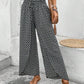 Tied Printed Wide Leg Pants