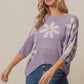 BiBi Floral Pattern Slit Sweater - Brand BiBi