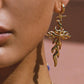 18K Gold-Plated Stainless Steel Cross Earrings