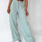 Elastic Waist Wide Leg Pants
