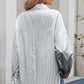 Striped Collared Neck Button Down Long Sleeve Shirt