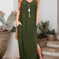 Slit Scoop Neck Sleeveless Maxi Dress
