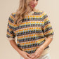 BiBi Multi Color Half Sleeve Sweater - Brand BiBi