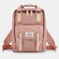 Himawari Contrast Waterproof Nylon Backpack Bag