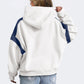 Contrast Dropped Shoulder Long Sleeve Hoodie