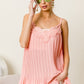 BiBi Front Lace Detailed Pleated Chiffon Cami - Brand BiBi