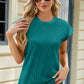Round Neck Cap Sleeve T-Shirt
