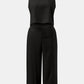 Round Neck Top and Wide Leg Pants Set