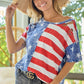 BiBi American Flag Theme Short Sleeve T-Shirt - Brand BiBi
