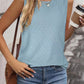 Eyelet Round Neck Tank
