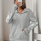 Perfee Half Zip Long Sleeve Hoodie