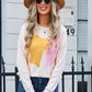 Bow Round Neck Dropped Shoulder Sweater