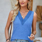Lace Detail V-Neck Tank
