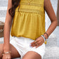 Sara Mia Swiss Dot Round Neck Tank