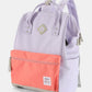 Himawari Contrast Waterproof Backpack Bag with External USB Port