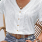 Eyelet Short Sleeve Double-Sided Shirt
