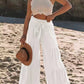 Tied Ruched Wide Leg Pants