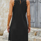 Mock Neck Sleeveless Mini Dress