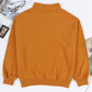 Quarter Zip Dropped Shoulder Sweatshirt