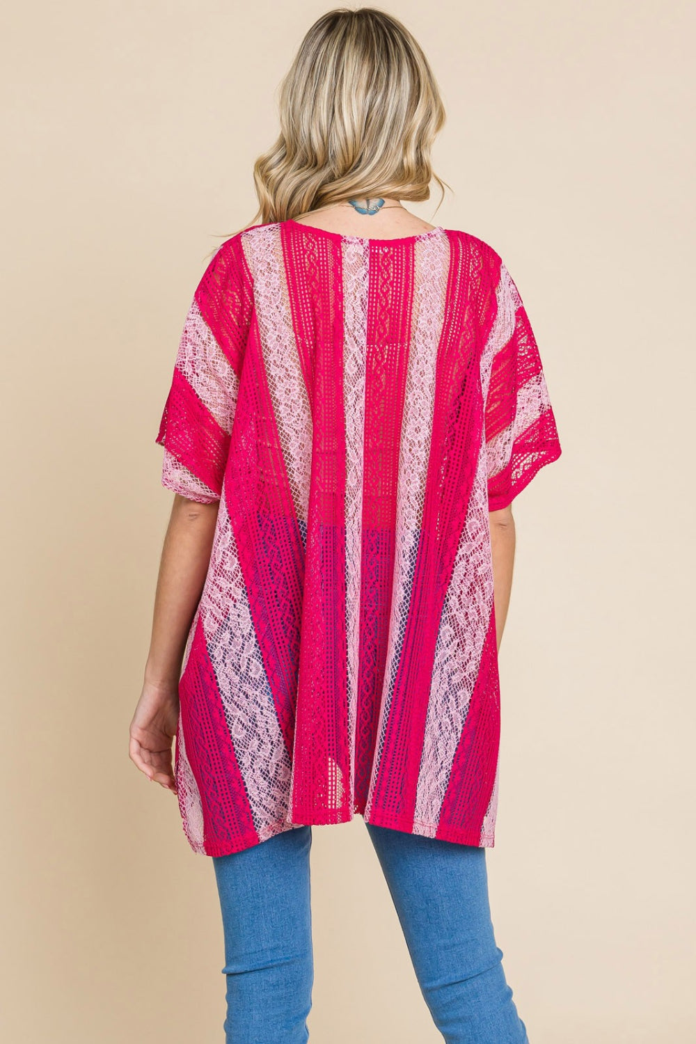 Cotton Bleu by Nu Label V Neck Drop Shoulder Oversize Top *