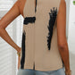 Cowl Neck Sleeveless Blouse