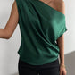 Ruched Single Shoulder Blouse