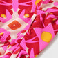Printed Notched Cap Sleeve Dress
