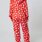 Printed Zip Up Long Sleeve Hooded Jumpsuit